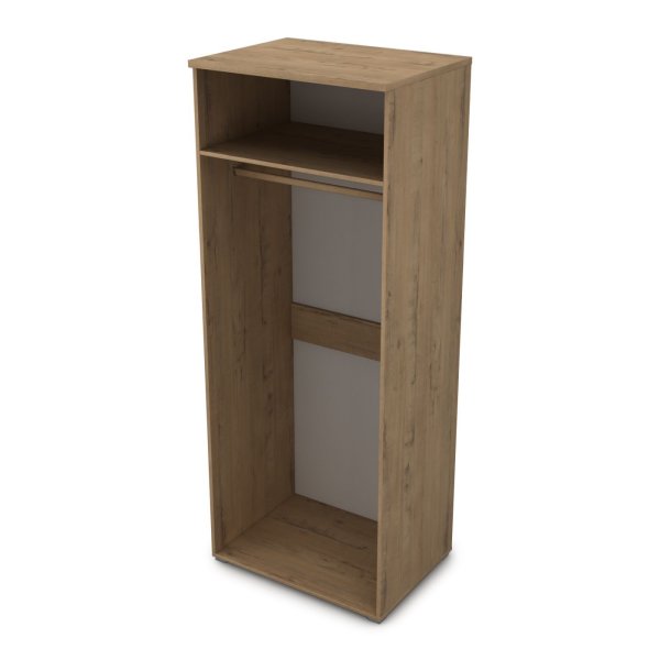 9Ш.011 Шкаф для одежды глубокий (800x600x2045) (Teakwood)