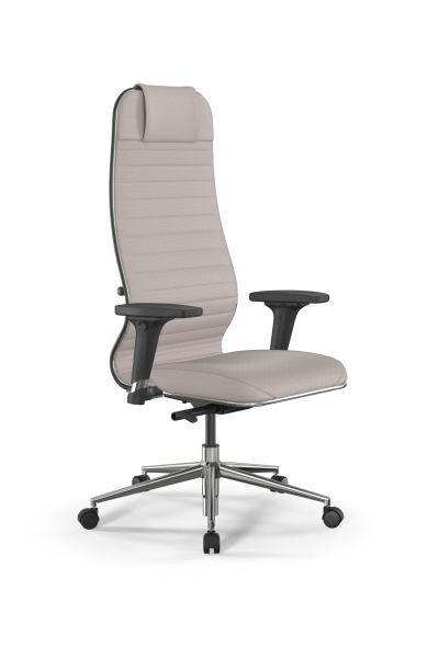 Кресло для руководителя Метта SynchroSit 10 B1-117D - Extra /Um02/Wm12/D02P(M23.B23.G18.W02) (Светло-бежевый)