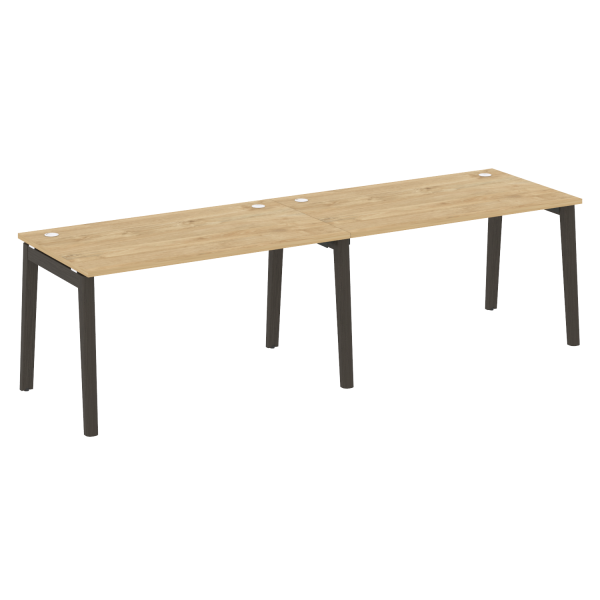 Рабочая станция на деревянных опорах Onix Wood OW.RS-2.3.8 2760x800x750