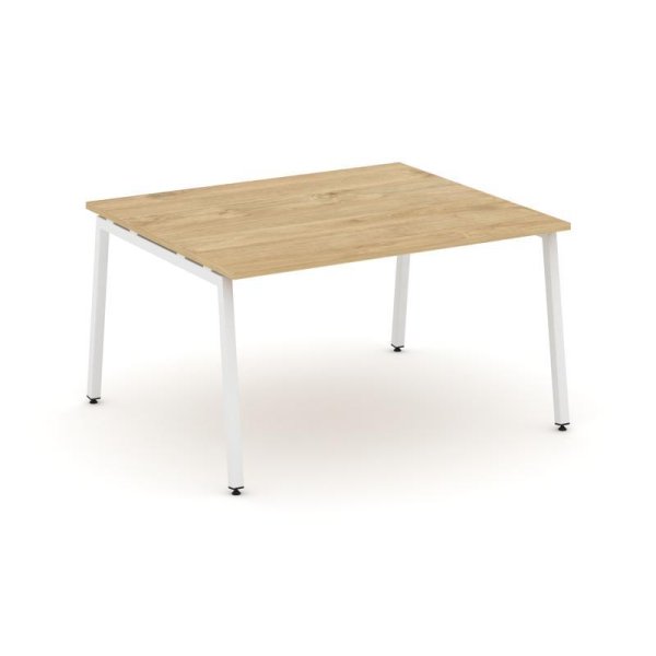 Стол переговорный SN-4A.SPRG-034.3 (1580х1180х750) (Тиквуд Светлый/Металл Белый)
