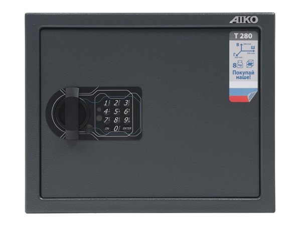 Мебельный сейф AIKO Т-280 EL (Графит)