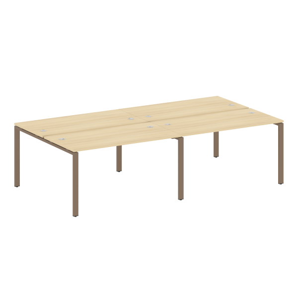Рабочая станция на 4 раб. места Metal System Style БП.СМ-4.3 2800x1475x750