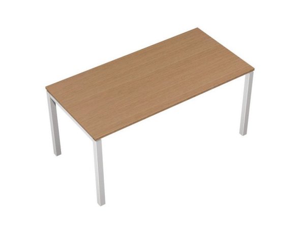 Стол офисный Profiquadro КВ 0106 БВ 1600x800x750 (Белый премиум / Вишня скандинавскаяСерый)