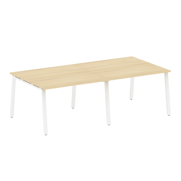 Стол для переговоров (2 столешницы) на А-образном м/к Metal System Style БА.ПРГ-2.2 2400x1235x750