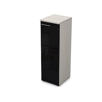 Пенал средний со стеклом левый Gloss line 9НП.017.7 Л 400x450x1245