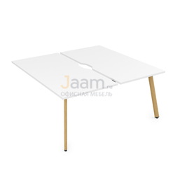 Мебель для персонала Конечный модуль стола БЕНЧ-системы сдвоенные на 2 раб. места Iron Wood 10БДКВ.284