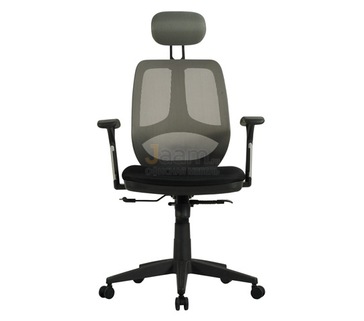 Кресло для персонала Saturn ER-400 черное с серым