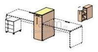 Мебель для персонала Тумба органайзер АКК48H901