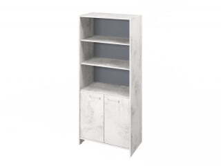 Шкаф для документов полуоткрытый Festus FI-672.D 800x460x1861 (Хромикс Белый)