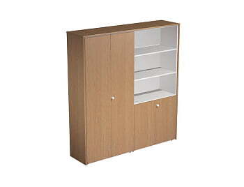 Шкаф комбинированный (одежда-документы) Profiquadro КВ 355 БВ 1830x450x1990