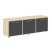 Тумба модульная черные дверки LT-TS 3.5 1650x450x580