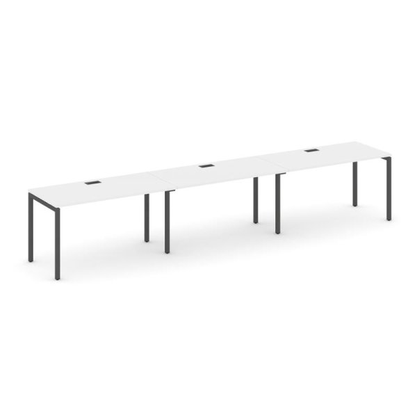 Рабочая станция 1 сторонняя SN-4P.ORS-034 (4740х600х750) (Белый/Металл Антрацит)