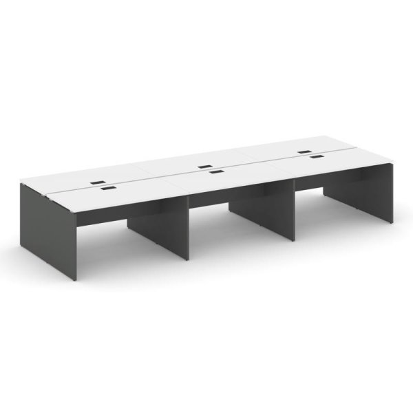 Рабочая станция 2-х сторонняя SN-D.DRS-074 (4740х1432х750) (Белый/Антрацит)