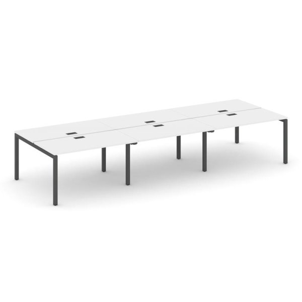 Рабочая станция 2-х сторонняя SN-5P.DRS-084 (4740х1632х750) (Белый/Металл Антрацит)