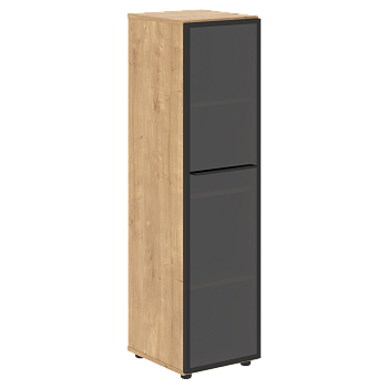 Шкаф колонка со стеклянной дверью правый LOFTIS LMC 40.2(R) 400х430х1517