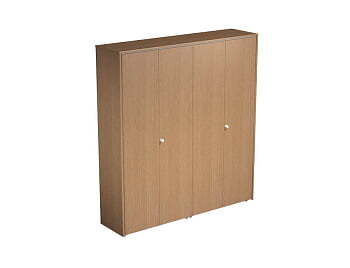 Шкаф комбинированный закрытый (одежда-документы) Profiquadro КВ 358 БВ 1830x450x1990